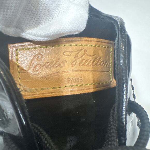 Louis Vuitton Patent Leather Low Top Size 37.5 Women’s Sneaker (runs Small) - Picture 6 of 16